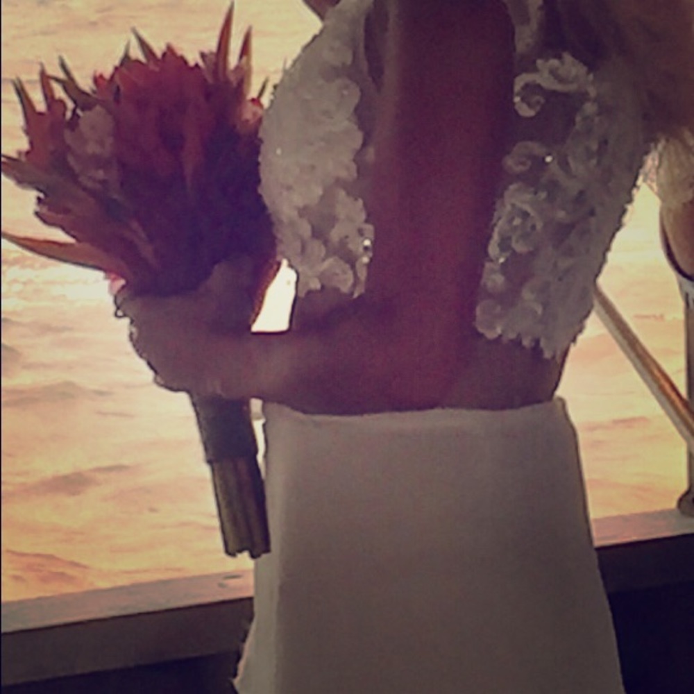 2 piece designer couture wedding dress